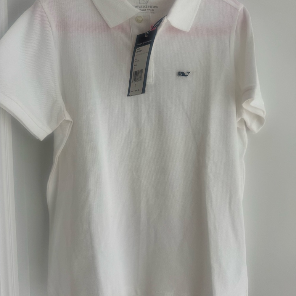 Vineyard Vines Kids Classic White Polo